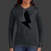 Ladies 100% Ring Spun Cotton Long Sleeve Hooded T Shirt Thumbnail