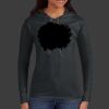 Ladies 100% Ring Spun Cotton Long Sleeve Hooded T Shirt Thumbnail