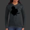 Ladies 100% Ring Spun Cotton Long Sleeve Hooded T Shirt Thumbnail