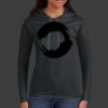 Ladies 100% Ring Spun Cotton Long Sleeve Hooded T Shirt Thumbnail