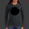 Ladies 100% Ring Spun Cotton Long Sleeve Hooded T Shirt Thumbnail