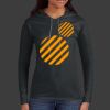 Ladies 100% Ring Spun Cotton Long Sleeve Hooded T Shirt Thumbnail
